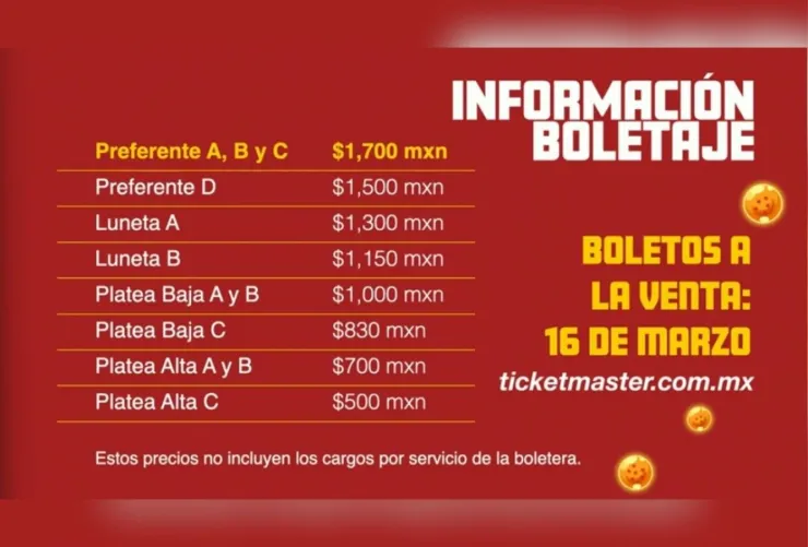 Concierto sinfónico de Dragon Ball en Monterrey: Precios boletos