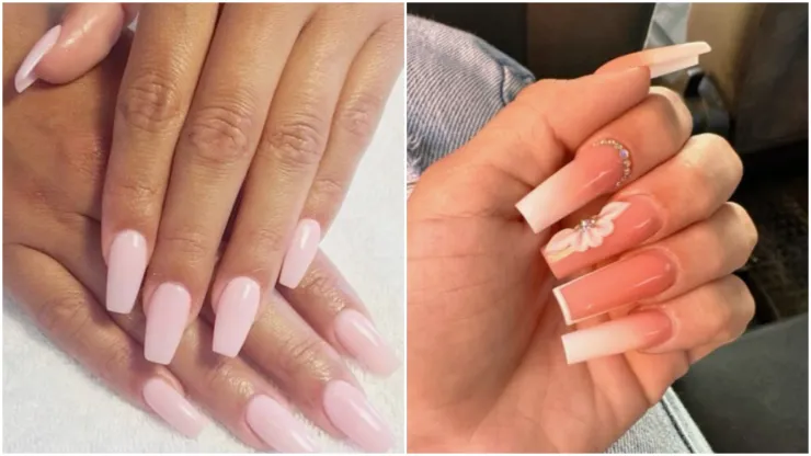 Checa estas uñas acrílicas largas juveniles
