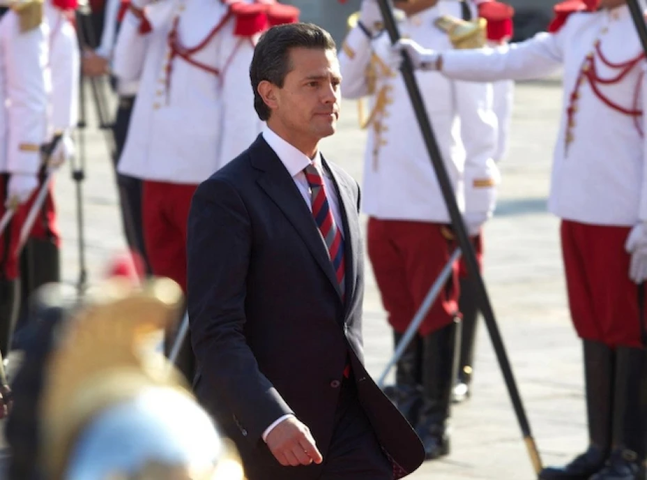 Al presidente Enrique Peña lo acompañaban Luis Videgaray, Claudia Ruiz y José Antonio Meade, de las secretarías de Hacienda, Turismo y Relaciones Exteriores