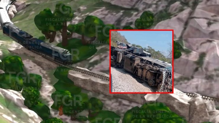 Recrean en video descarrilamiento del Tren Interoceánico