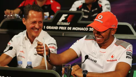 Schumacher y Hamilton