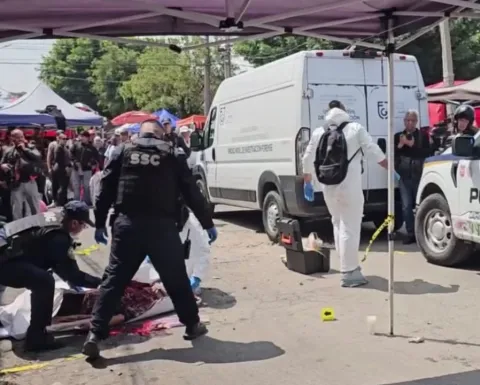 Balacera en tianguis de Iztapalapa
