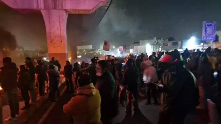 Bloqueo autopista México-Puebla hoy