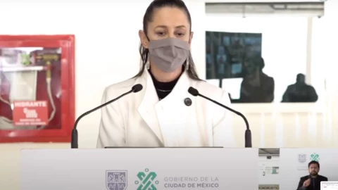 Claudia Sheinbaum aseguró que se realiza una prueba de detección de Covid-19.