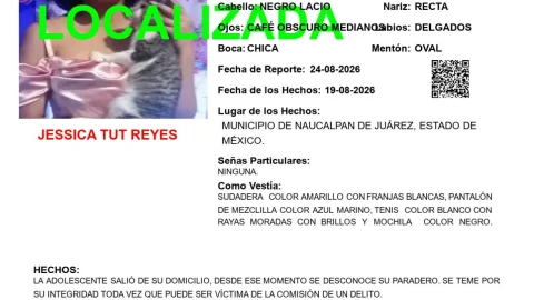 Ficha de localización de Jessica Tut Reyes