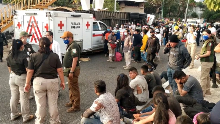 Chiapas migrantes accidente mes