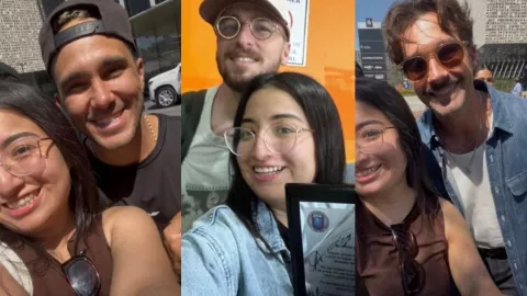 Graduada dedica su título a Big Time Rush y consigue autógrafos durante su visita a México