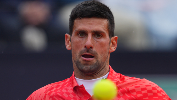 Novak Djokovic en el Abierto de Roma