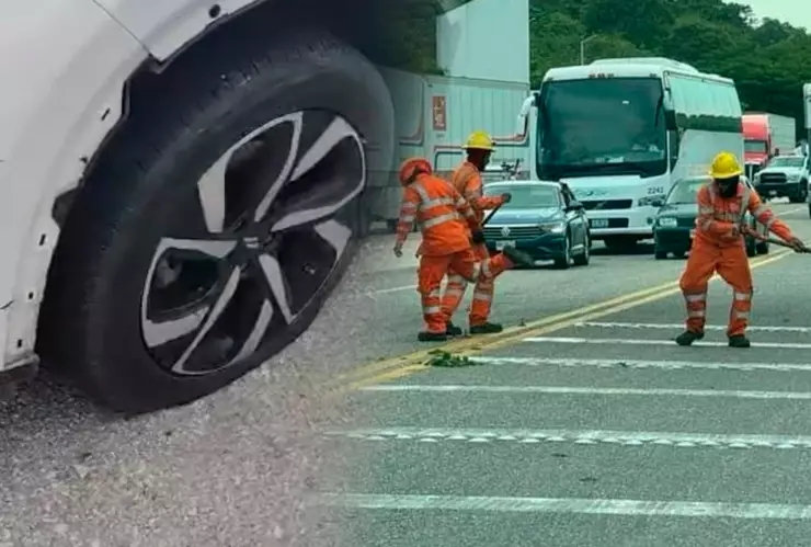 Conductores en Chiapas advierten sobre riesgo de ponchallantas