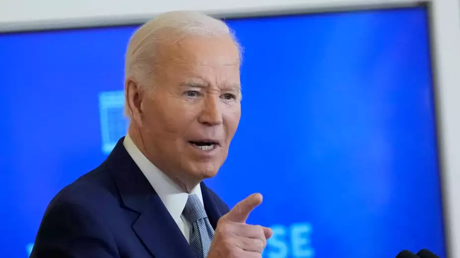 Joe Biden en una conferencia en la Casa Blanca.