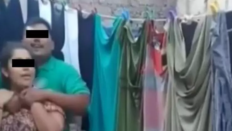 Hombre tomó de rehén a su esposa, le colocó un cuchillo en el cuello