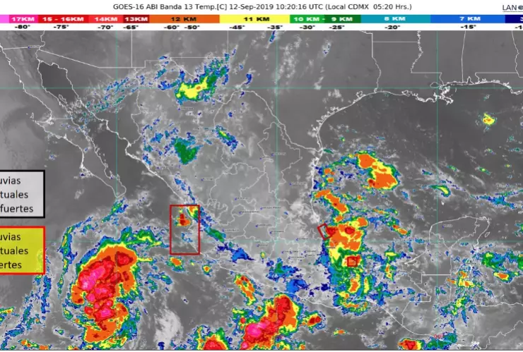 Ciclón al sur de Baja California Sur (BCS)