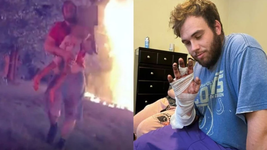 Repartidor de pizzas salva a niños