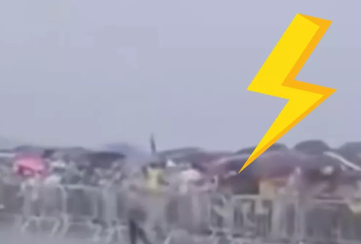 Un rayo cayó sobre multitud en Brasil y deja decenas de heridos