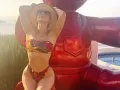 Aracely Arámbula en traje de baño rojo..jpg