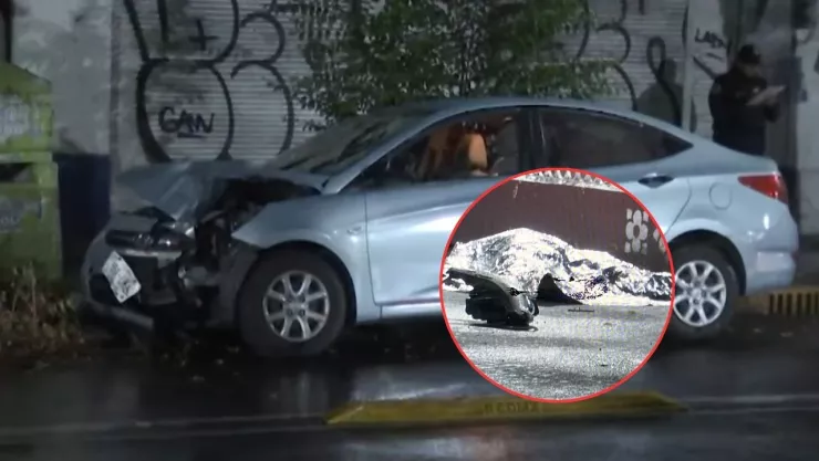 CDMX: Automovilista ebrio embiste a un motociclista en un alto sobre Guadalupe