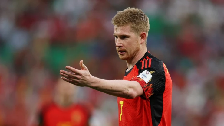 KEVIN DE BRYUNE ENFRENTANDO A MARRUECOS EN QATAR 2022
