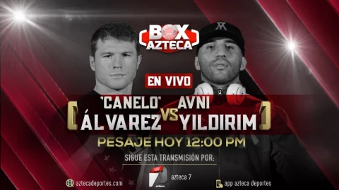 pesaje pelea Canelo vs Yildirim en vivo
