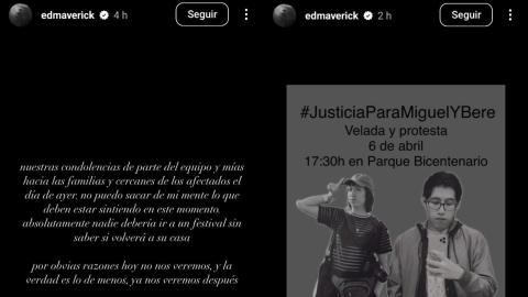 Ed Maverick pide justicia para Miguel y Bere