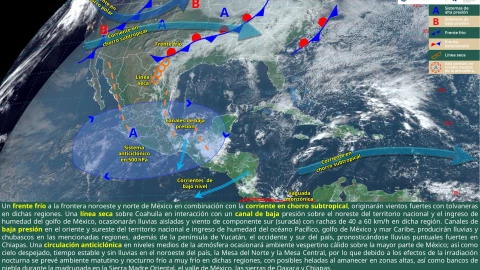 Pronóstico del clima hoy en Yucatán lunes 16 de diciembre de 2024, según Conagua
