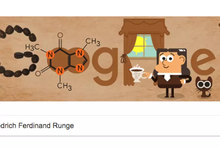 Doodle de Google sobre cafeína
