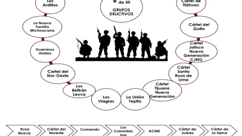 Principales grupos delictivos que operan en México y reclutan menores