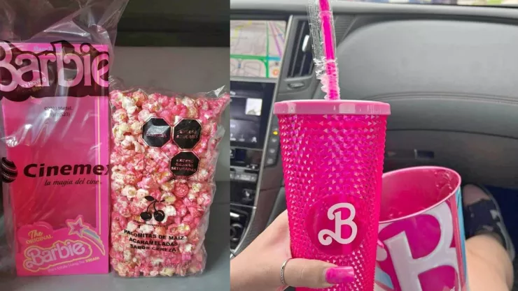 Usuarios se quejaron de que en redes sociales están revendiendo los vasos y palomeras de la película Barbie