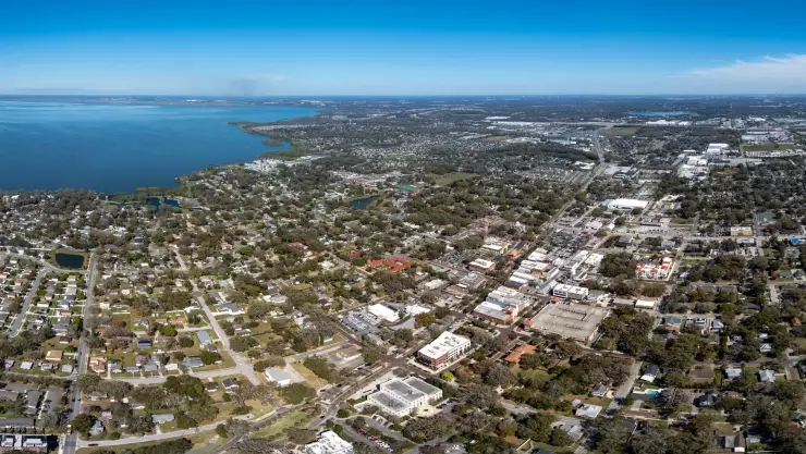 el bonito suburbio de Winter Garden en Florida