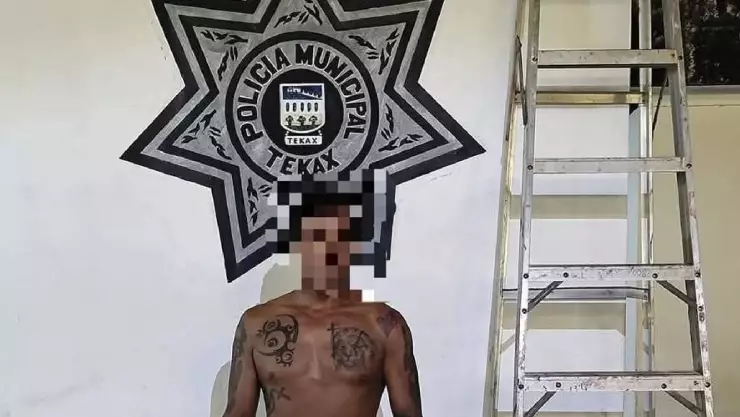 Detienen al hombre que presuntamente cometió un ROBO en una ESCUELA de Tekax