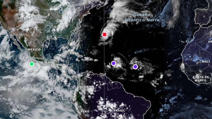 Huracán Gabrielle EVOLUCIONA a categoría 4 y dos zonas de baja de presión la siguen de cerca