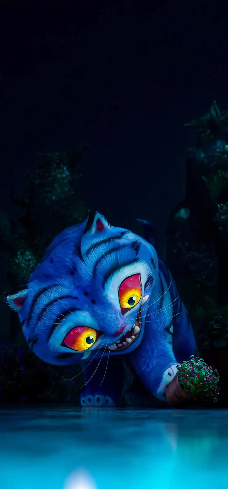 Cubeta Derpy Tiger con glitter azul