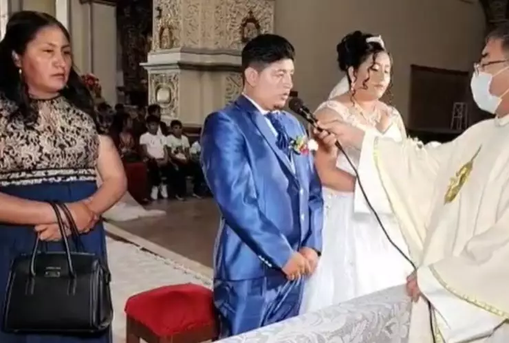 VIDEO_ Sacerdote obliga a novio a casarse cuando dice que no