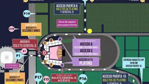Los accesos del Foro Sol para el concierto de Taylor Swift en la CDMX