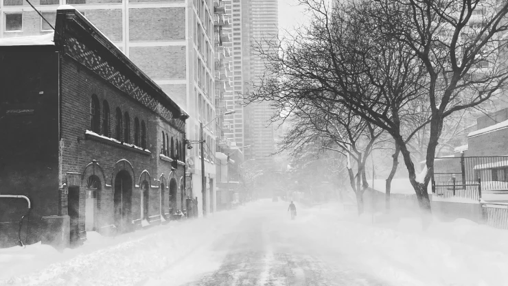Nieve en tormenta invernal en Estados Unidos.