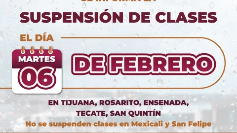 Suspensión de clases en Baja California