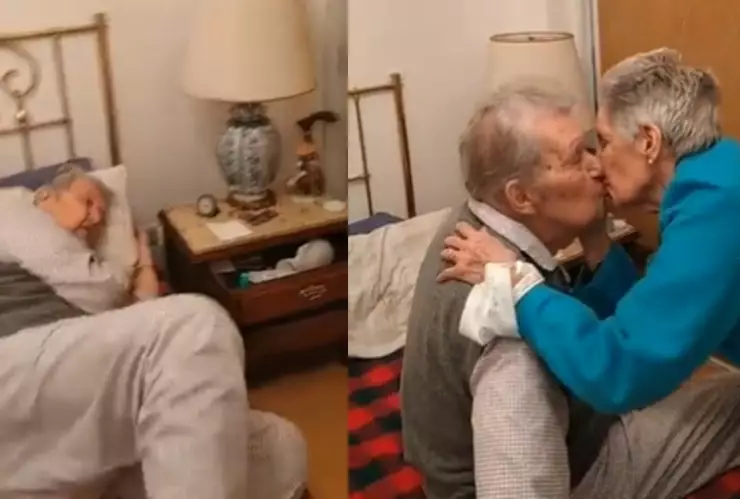 Abuelitos enamorados enternecen las redes.