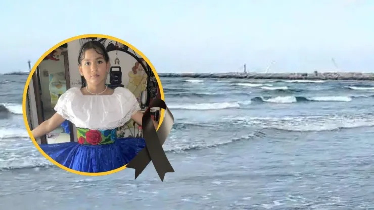 Video de menor ahogada en playas de Coatzacoalcos