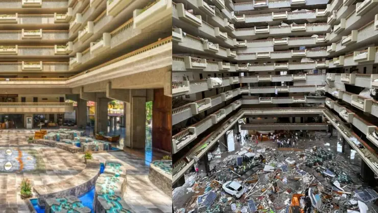 VIDEO_ Antes y después del hotel Princess Acapulco tras huracán Otis