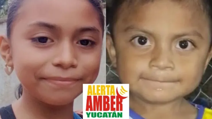 Alerta Amber en Yucatán: Buscan a Fernanda Monserrat y Jonathan Miguel, los hermanitos Castro Moo