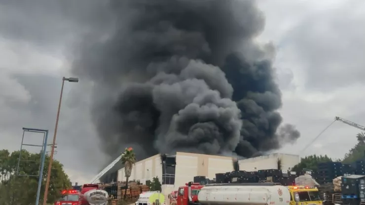 Otra vez se incendia una maquiladora en el Parque Industrial Pacífico