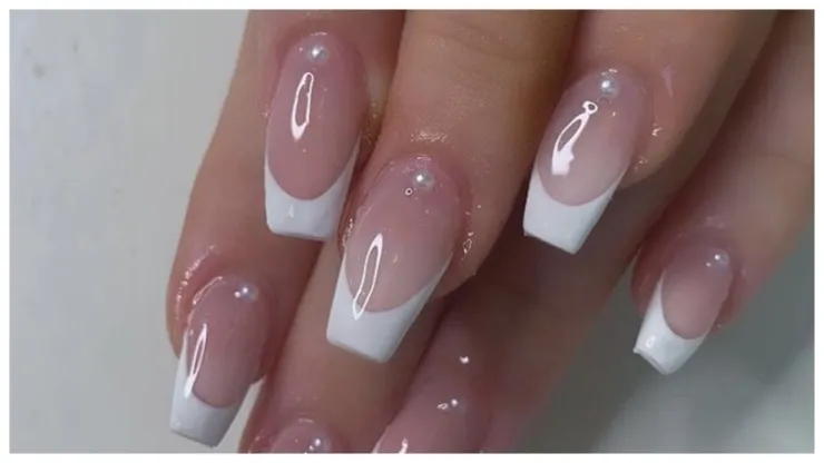 diseños de manicura frances