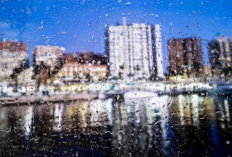 Lluvia en la ciudad hoy