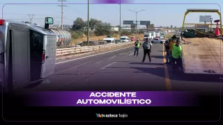 ¡Accidente automovilístico paralizó el tráfico de Irapuato a León! ¿Qué pasó.jpg