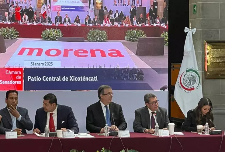 Marcelo Ebrard senado reunión plenaria