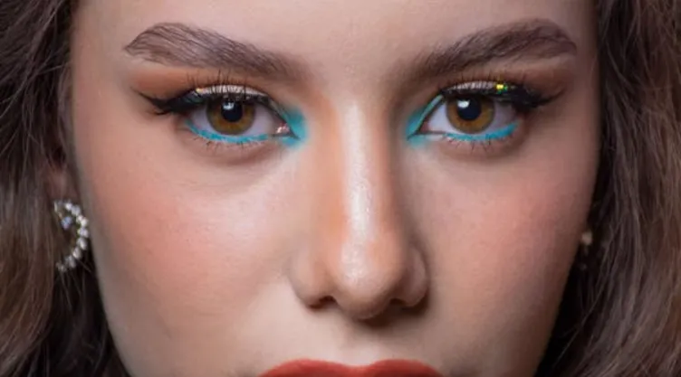 7 delineadores de colores para ojos cafés