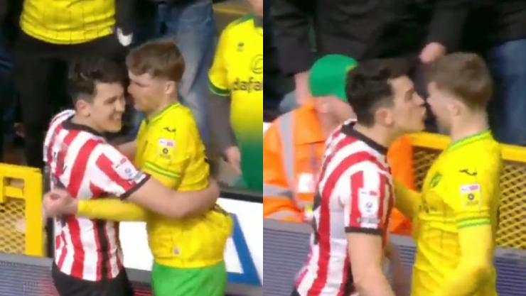 jugador inglés discute con rival, le roba un beso y casi lo ahorcan