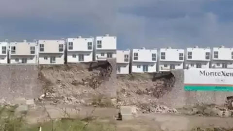 Peligro de colapso de ocho viviendas en fraccionamiento