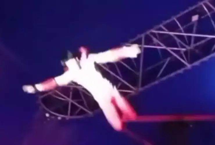 Caída de acróbata en Hidalgo.