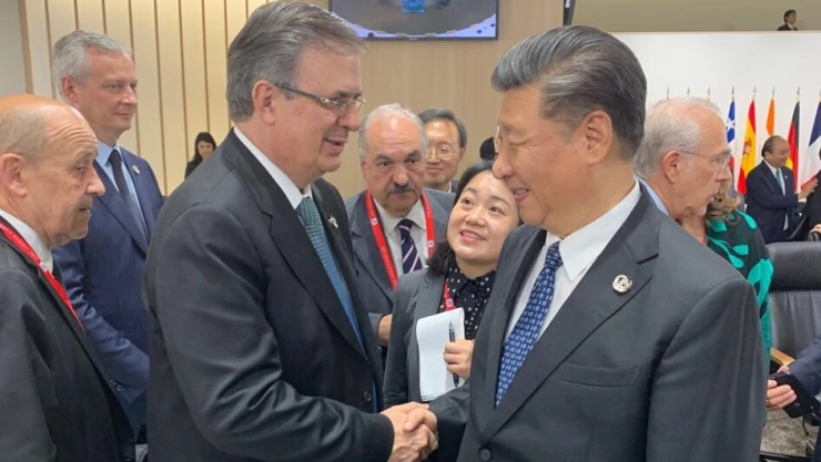 Marcelo Ebrard y XI Jinping