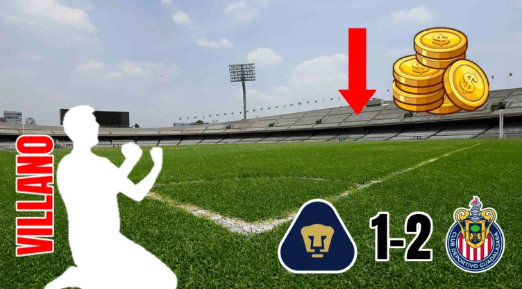 Su precio bajó, hoy vale menos de 3 millones y fue el gran villano del Pumas vs Chivas